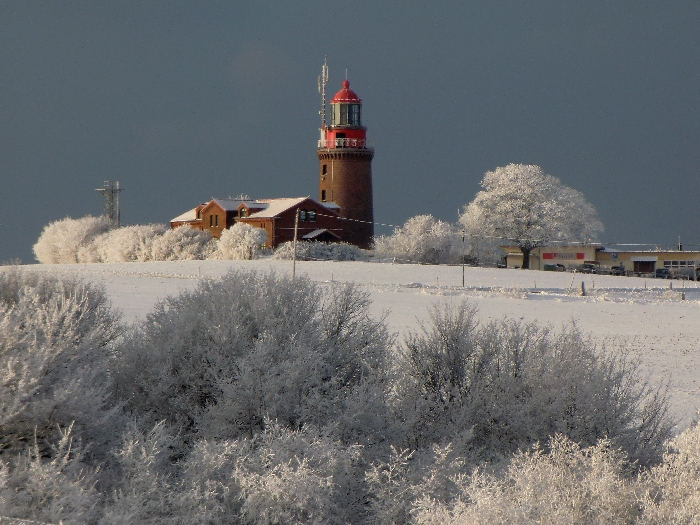 Leuchtturm Bastorf im Winter
